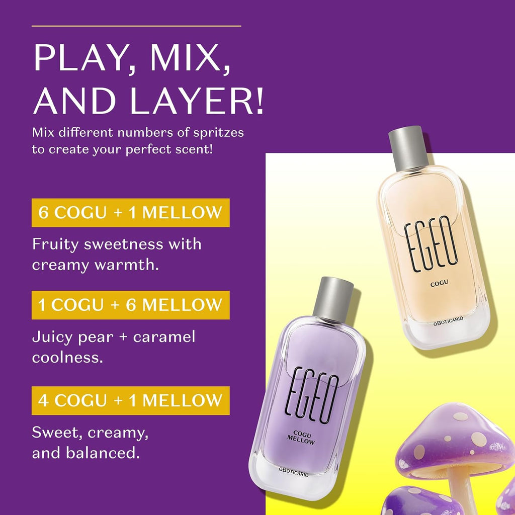 Egeo Cogu Mellow Fluff EDT 90ml | Perfume Unisex Gourmand – O Boticario