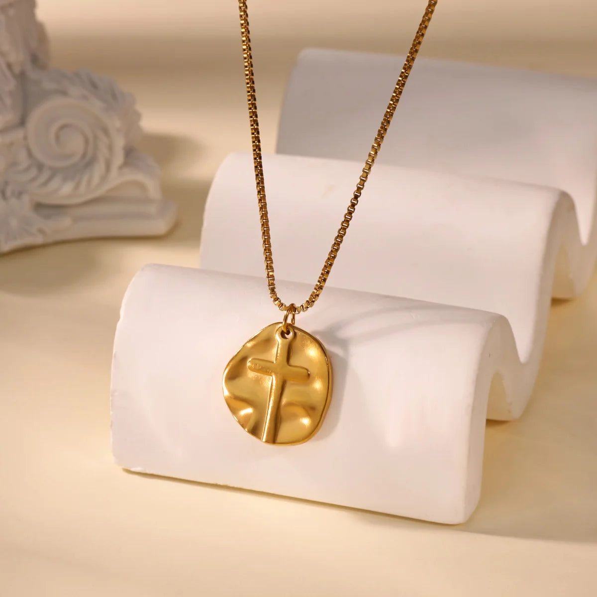 Stainless Steel Geometric Necklace For Women Fashion Sun Sunflower Pendant Clavicle Chain Aesthetic Jewelry Accessories Femme