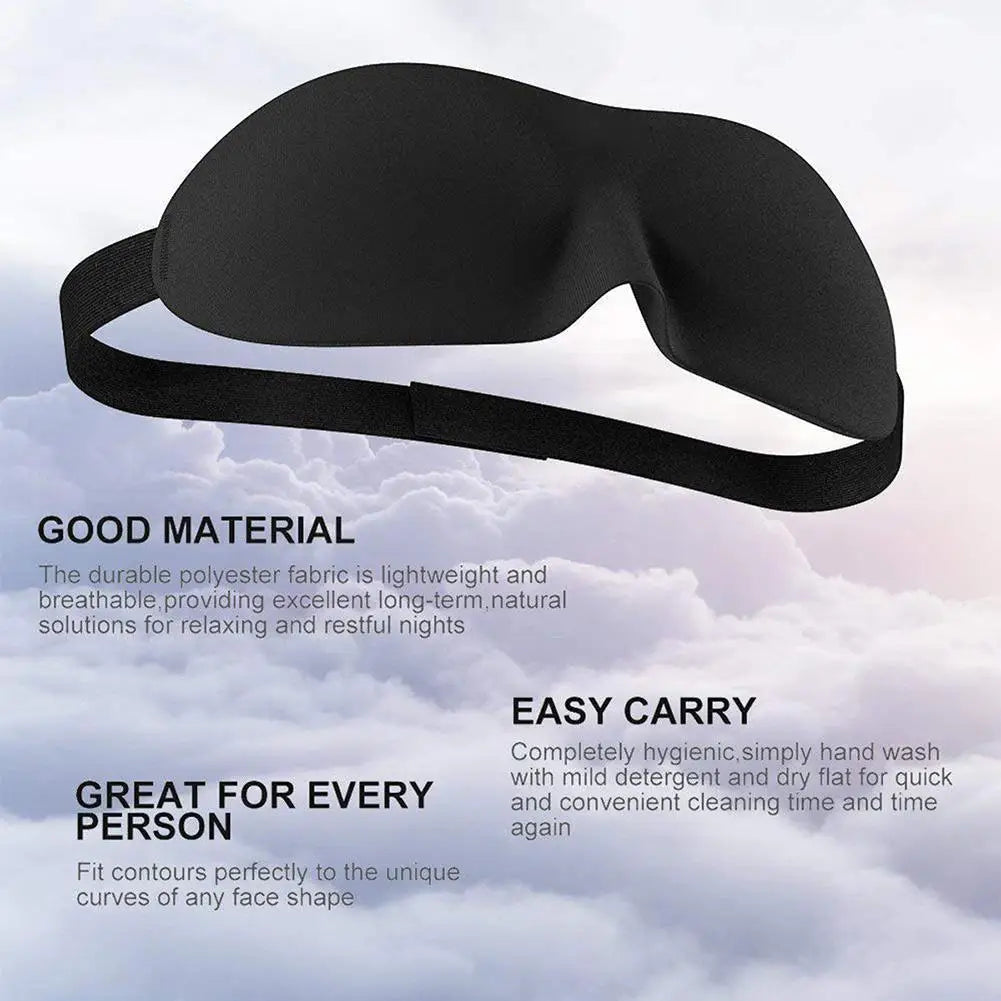 3D Soft Portable Blindfold Travel Eyepatch Sleep Mask Natural Sleeping Eye Mask Eyeshade Cover Blindfold Dropshipping