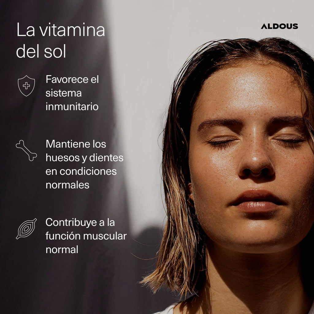 Vitamina D3 4000 UI | Huesos, Músculos e Inmunidad – Aldous